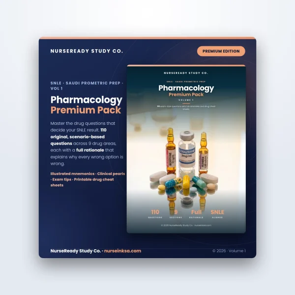 Pharmacology Premium Pack (Saudi Prometric), Vol 1
